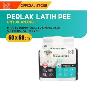 M-Pets Puppy Training Pads 60 X 60 Cm 30 Pcs / Alas Latih Pee
