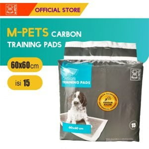 M-Pets Carbon Training Pads 60×60 cm 15 Pcs / Alas Latih Pee