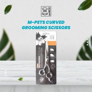 M-Pets Grooming Curved Scissors / Gunting Melengkung Bulu Hewan