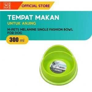 M-Pets Melamine Single Fashion Bowl / Tempat Makan Anjing Kucing