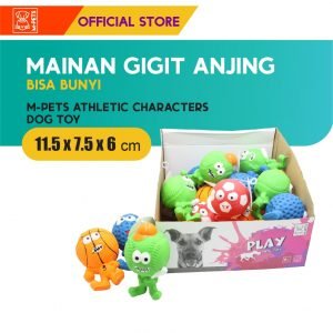 M-Pets Athletic Characters Dog Toy / Mainan Gigit Anjing Bunyi