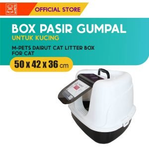 M-Pets Dairut Cat Litter Box / Kandang Pasir Gumpal Kucing