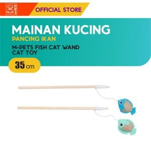 M-Pets Fish Cat Wand Cat Toy / Mainan Pancing Kucing Bentuk Ikan