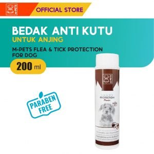 M-Pets Flea & Tick Protection Powder For Dog 200 ml / Bedak Anti Kutu