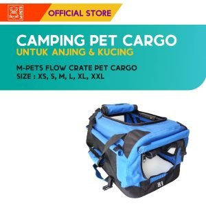 M-Pets Flow Crate – Camping Pet Cargo / Kandang Travel Rangka Besi