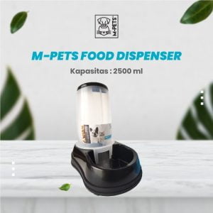 M-Pets Food Dispenser 2500 ml / Tempat Makan Kucing Anjing