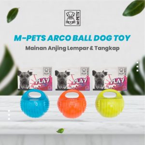 M-Pets Arco Ball Dog Toy Size S / Mainan Gigit Anjing Lempar & Tangkap