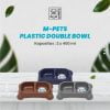 M-Pets Plastic Double Bowls