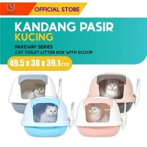 Pakeway Series Cat Toilet Litter Box / Kandang Pasir Gumpal Kucing