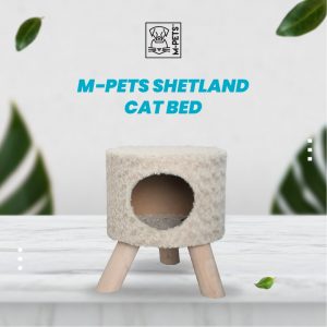 M-Pets Shetland Cat Bed / Tempat Tidur Kucing Bulu Lembut