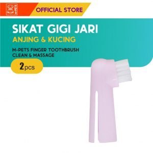 M-Pets Finger Toothbrush Set Clean & Massage / Sikat Gigi Anjing