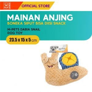 M-Pets Snail Dog Toy Treat Dispenser / Boneka Siput Mainan Anjing