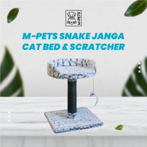 M-Pets Snake Janga Cat Bed & Scratcher / Tempat Tidur Garukan Kucing