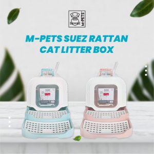 M-PETS Suez Rattan Cat Litter Box Collection / Kandang Pasir Kucing