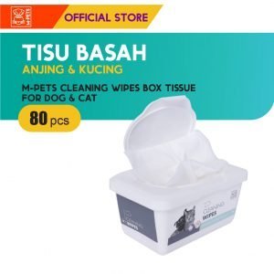 M-Pets Cleaning Wipes Box Tissue 80 Pcs / Tisu Basah Anjing Kucing