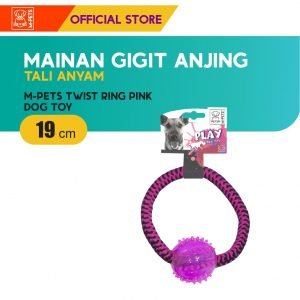 M-Pets Twist Ring Dog Toy / Mainan Gigit Anjing Tali Anyam
