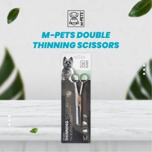 M-Pets Double Thinning Scissors Steel / Gunting Sasak Anjing Kucing