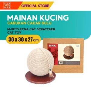 M-Pets Etna Cat Scratcher / Mainan Garukan Kucing Cakar Bulu