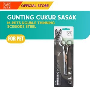M-Pets Double Thinning Scissors Steel / Gunting Sasak Anjing Kucing