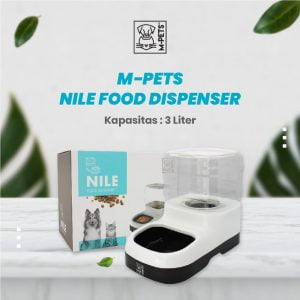 M-Pets Nile Food Dispenser 3 Liter / Tempat Makan Anjing Kucing