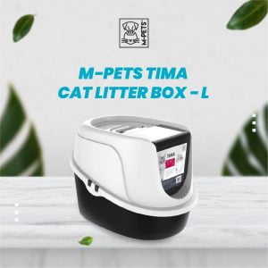 M-Pets Tima Cat Litter Box Large / Kandang Pasir Gumpal Kucing