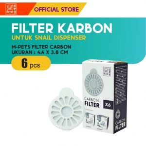M-Pets Carbon Filter For Snail Food/Water Dispenser / Karbon Filter