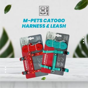 M-Pets Catogo Cat Harness & Leash / Tali Kalung Badan Kucing