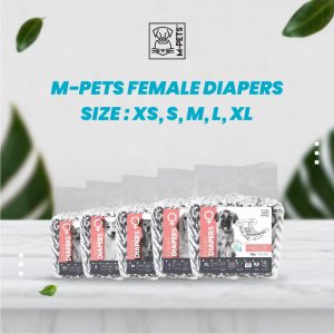 M-Pets Diapers Female Dog / Popok Anjing Betina