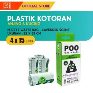 M-Pets Poo Waste Bags (60 Bags) / Plastik Pengambil Kotoran
